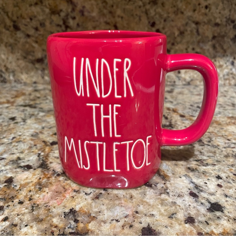 Rae Dunn “UNDER THE MISTLETOE” ceramic mug